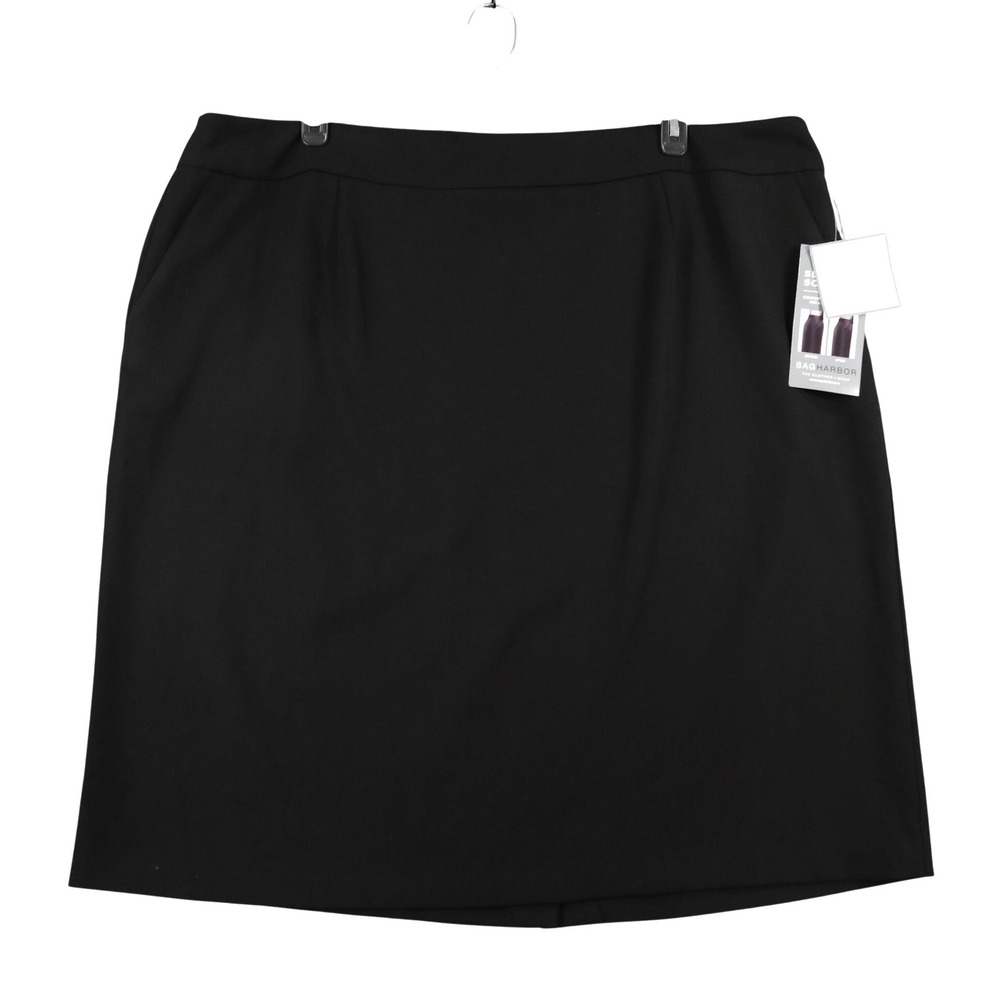 Sag Harbor Slimming Panel Pencil Skirt Women 24W Bi-Stretch Office Wear Stretch